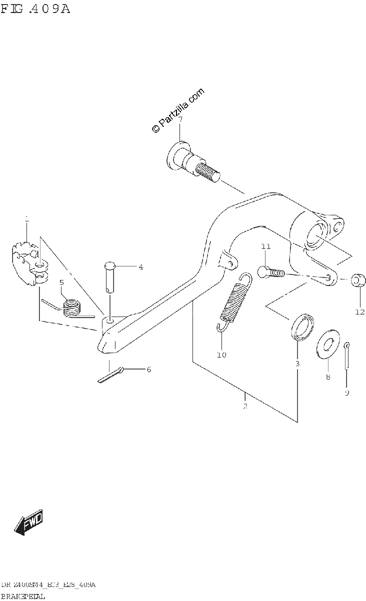 Diagrama de BRAKE PEDAL