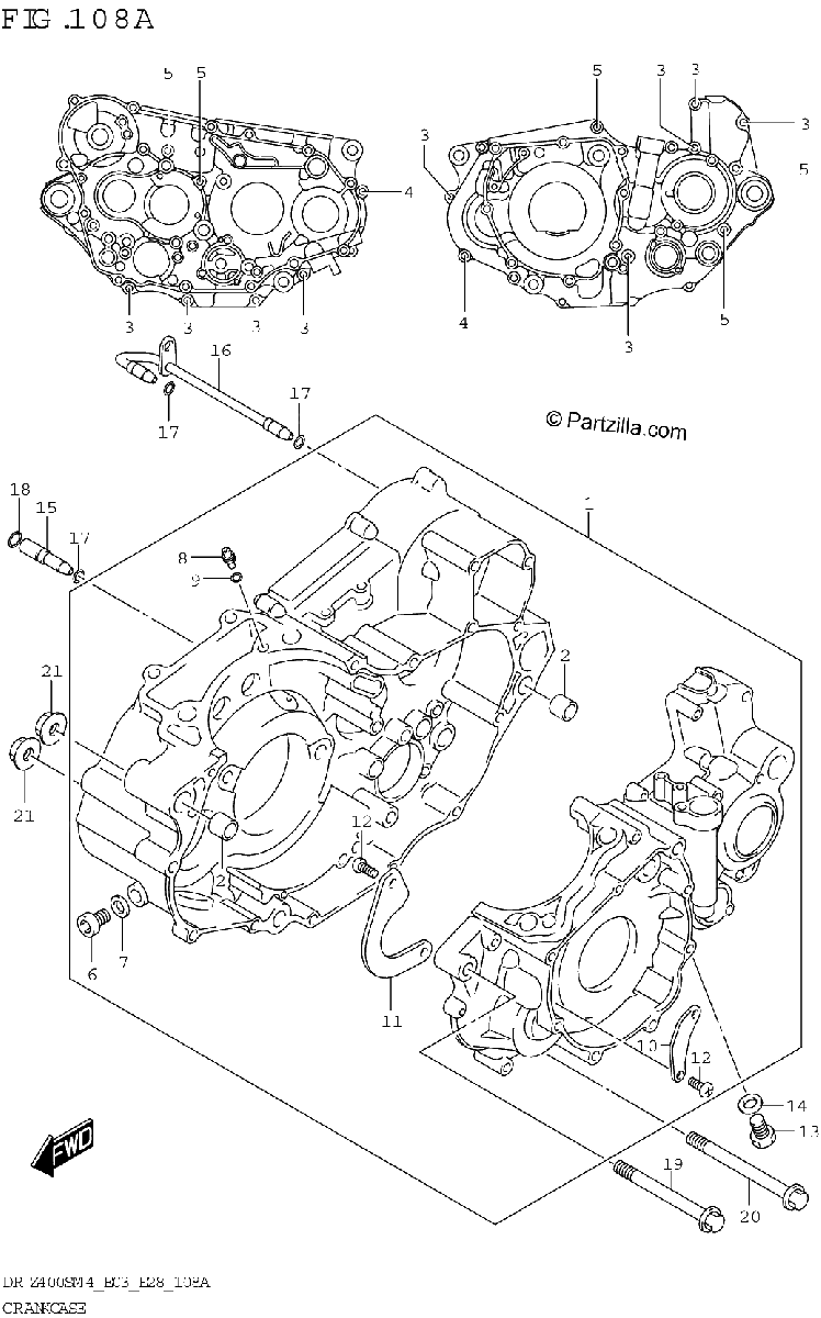 Diagrama de CRANKCASE