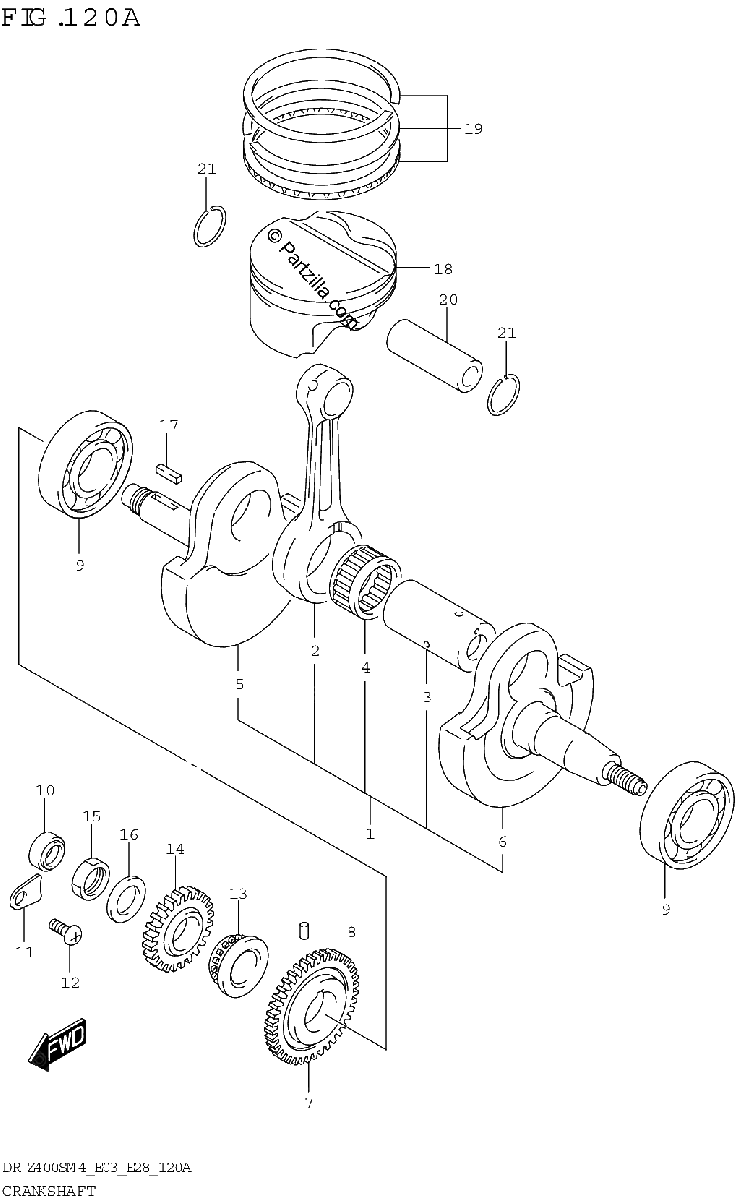 Diagrama de CRANKSHAFT