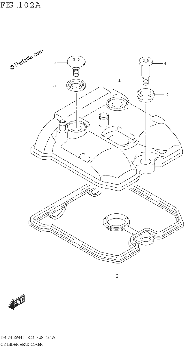 Diagrama de CYLINDER HEAD COVER