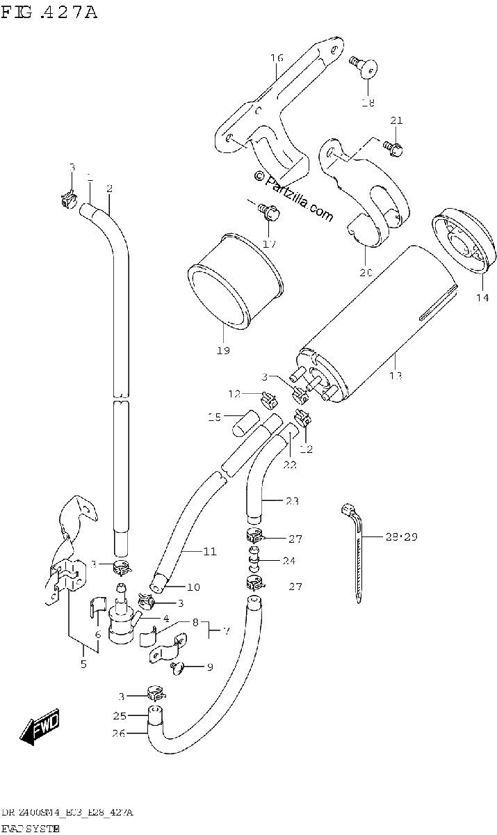 Diagrama de EVAP SYSTEM E33