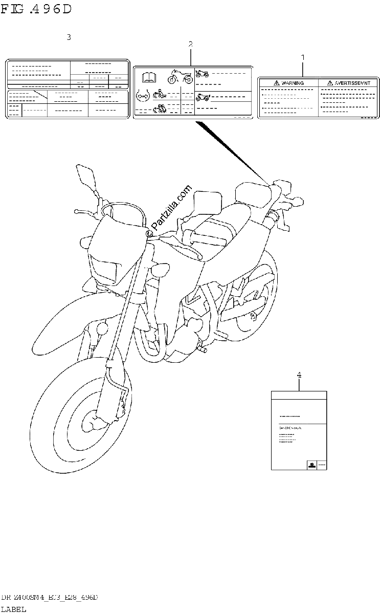 Diagrama de LABEL DR Z400S E28