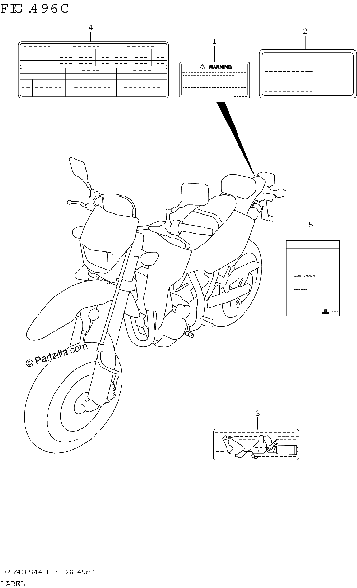 Diagrama de LABEL DR Z400S E33