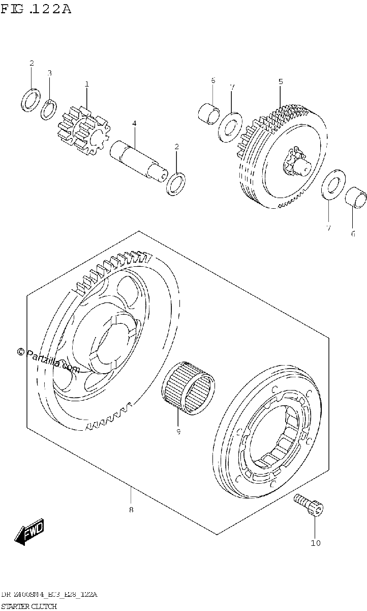 Diagrama de STARTER CLUTCH