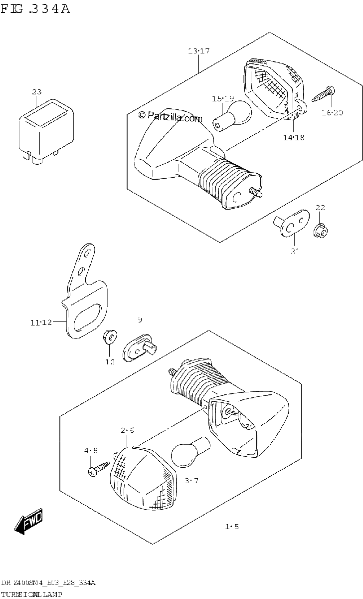 Diagrama de TURNSIGNAL LAMP