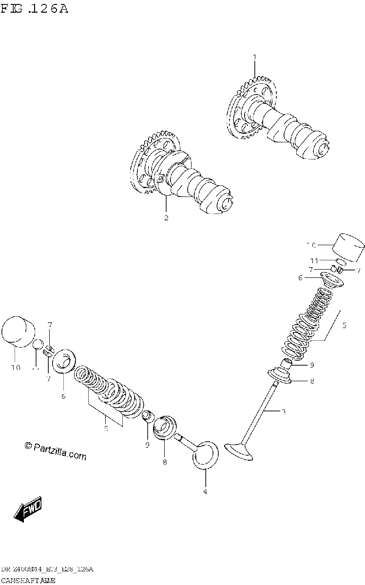 Diagrama de CAMSHAFT VALVE