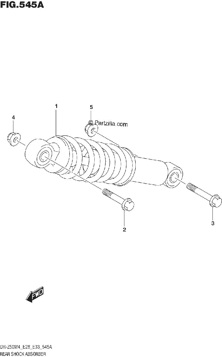 Diagrama de REAR SHOCK ABSORBER