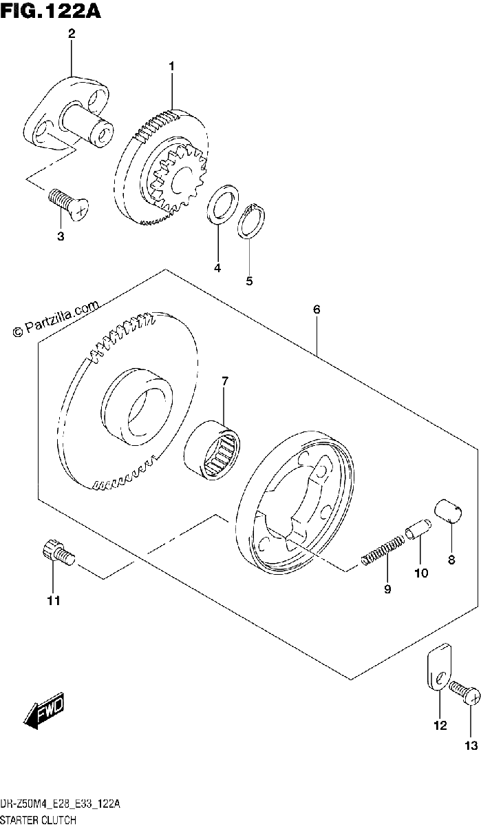 Diagrama de STARTER CLUTCH