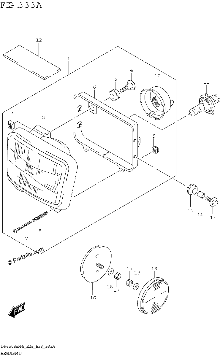 Diagrama de HEADLAMP
