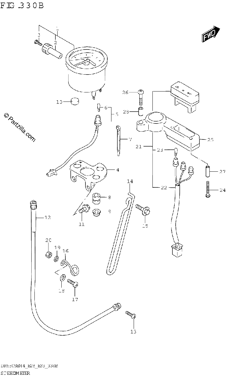 Diagrama de SPEEDOMETER E28