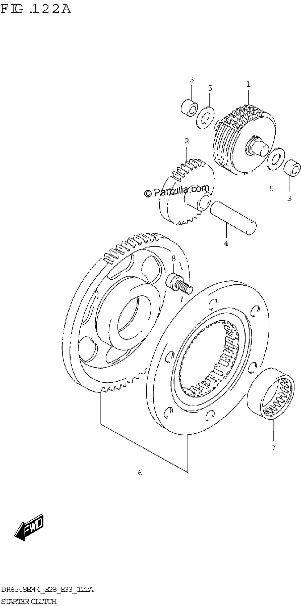 Diagrama de STARTER CLUTCH
