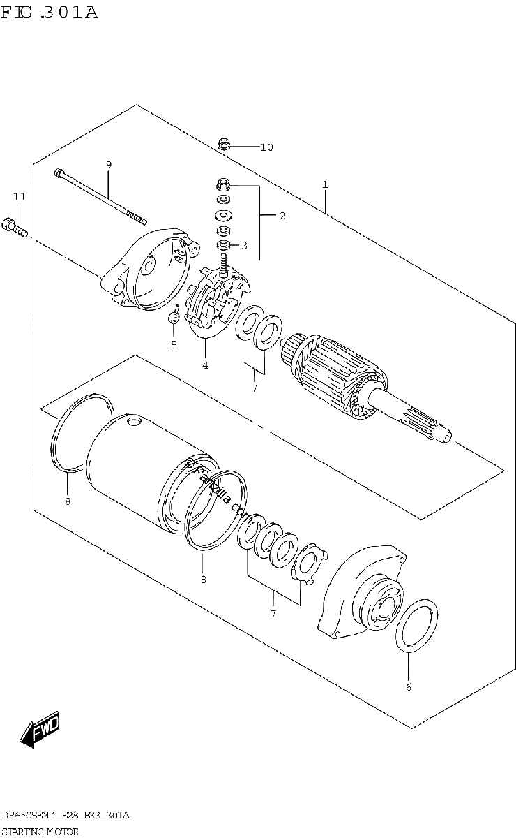 Diagrama de STARTING MOTOR