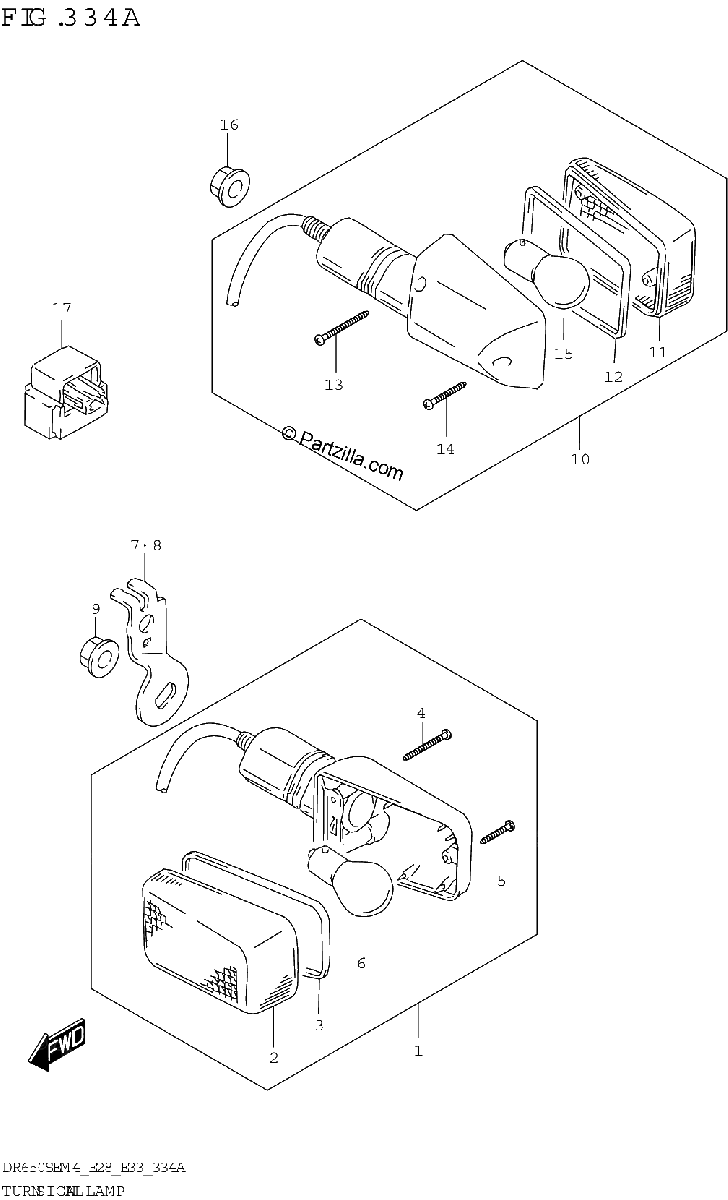 Diagrama de TURNSIGNAL LAMP