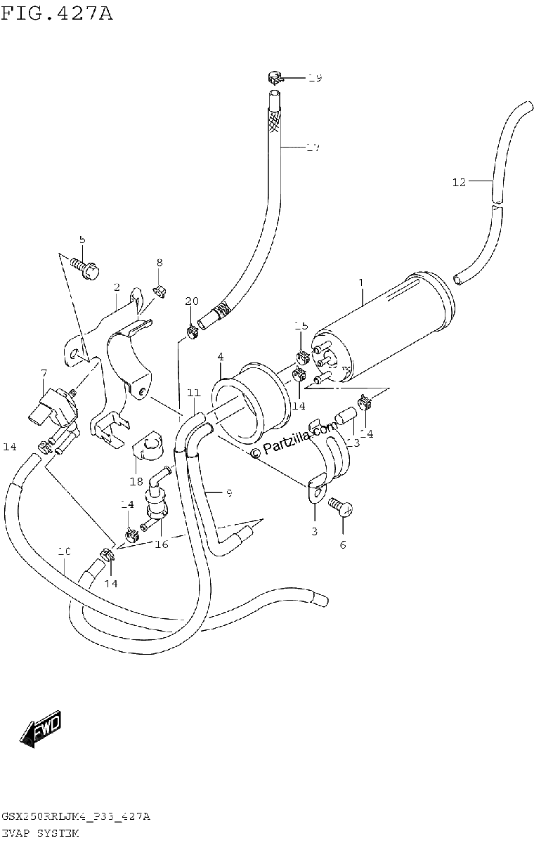 Diagrama de EVAP SYSTEM