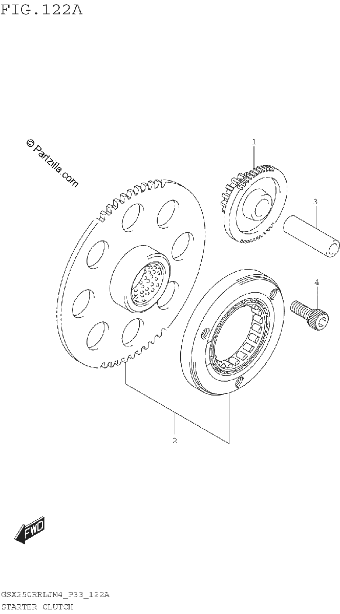 Diagrama de STARTER CLUTCH