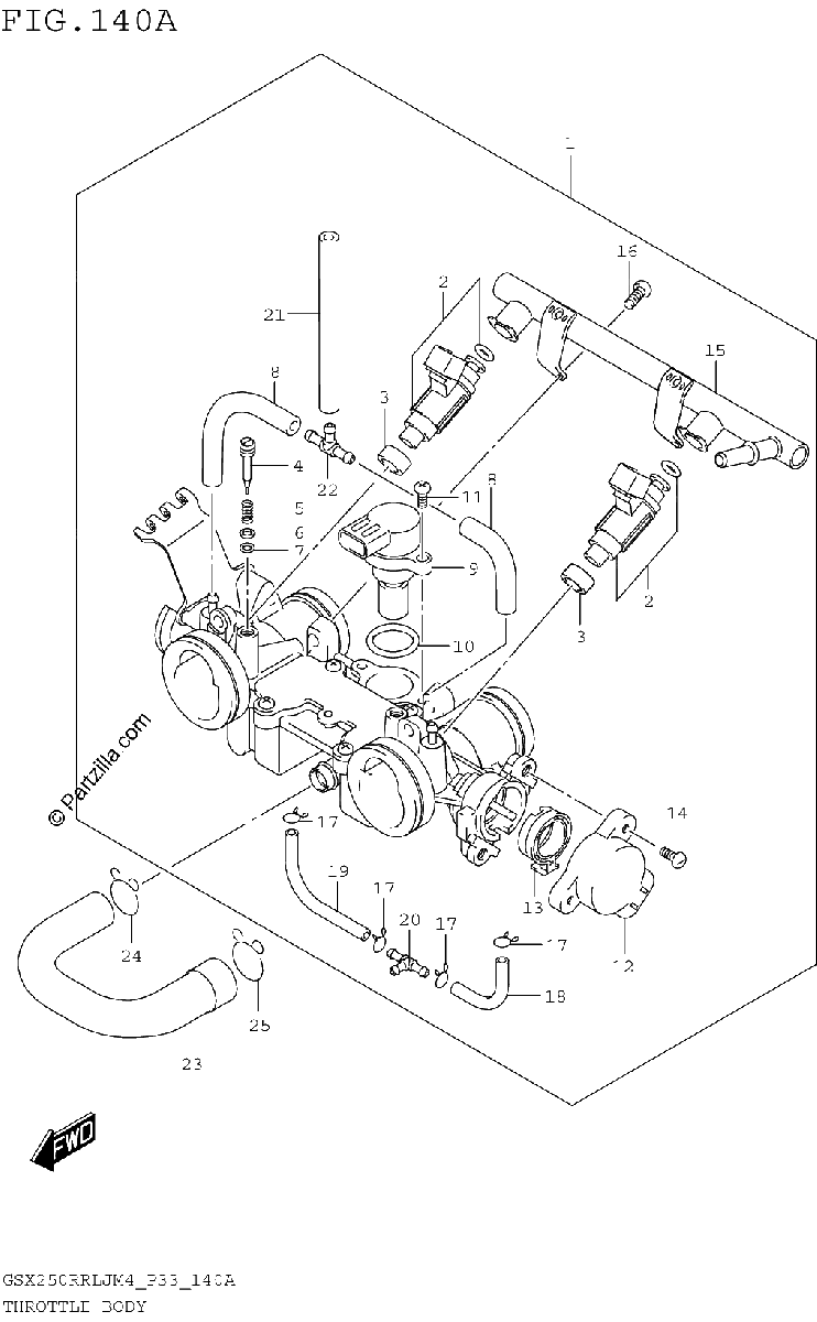 Diagrama de THROTTLE BODY