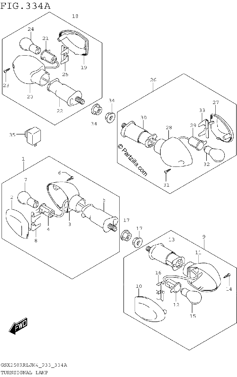 Diagrama de TURNSIGNAL LAMP