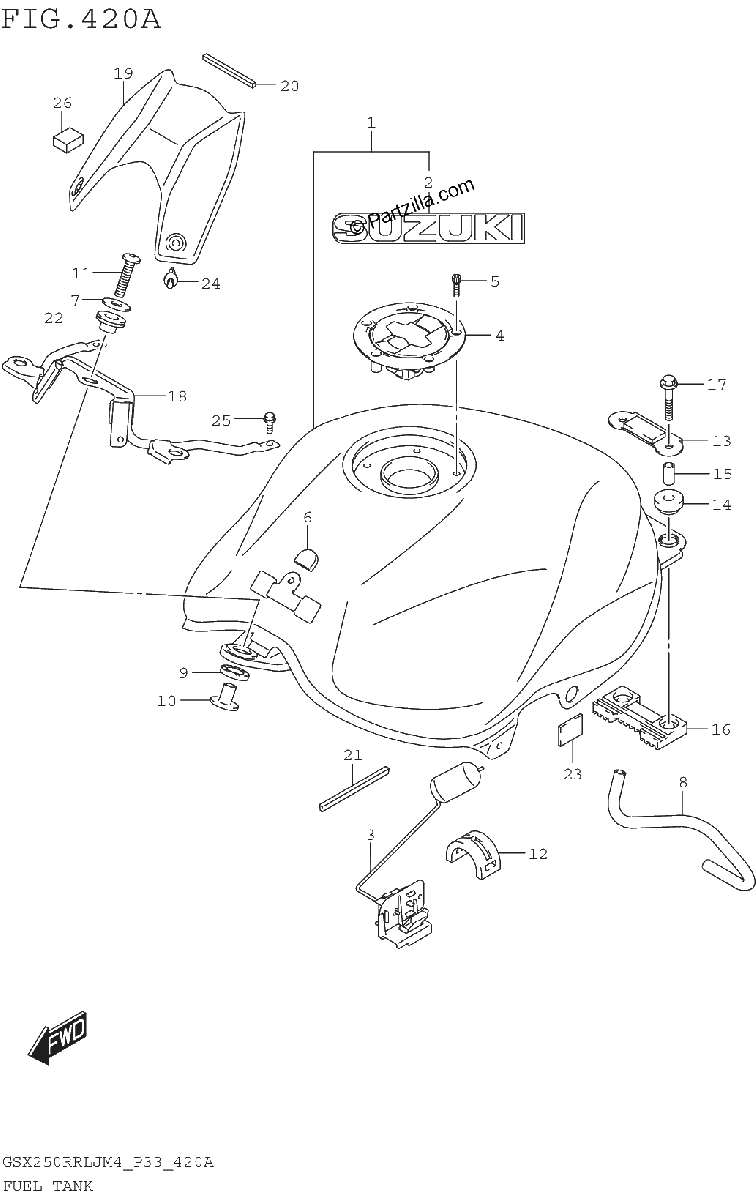 Diagrama de FUEL TANK