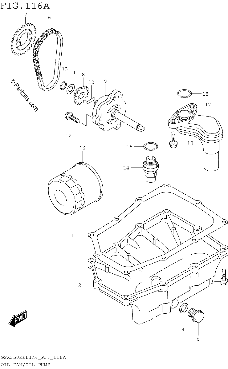 Diagrama de OIL PAN OIL PUMP