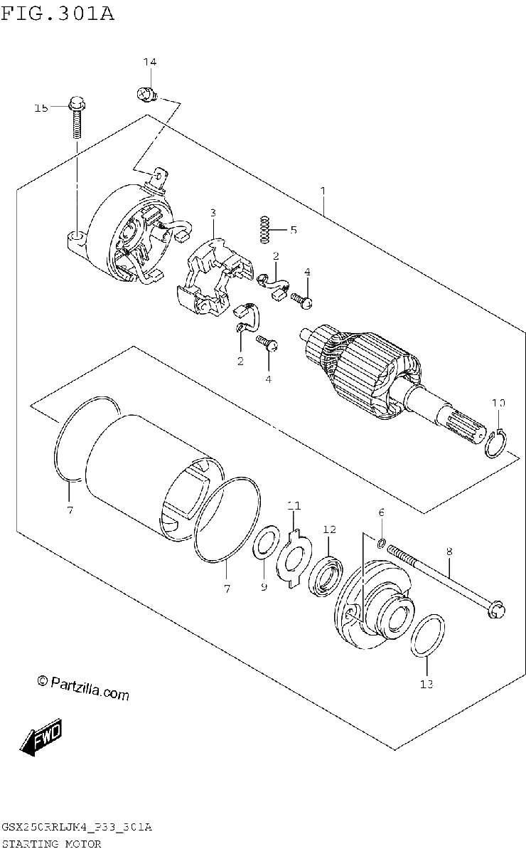 Diagrama de STARTING MOTOR
