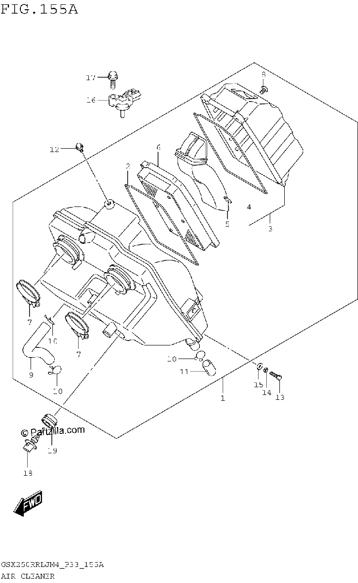 Diagrama de AIR CLEANER