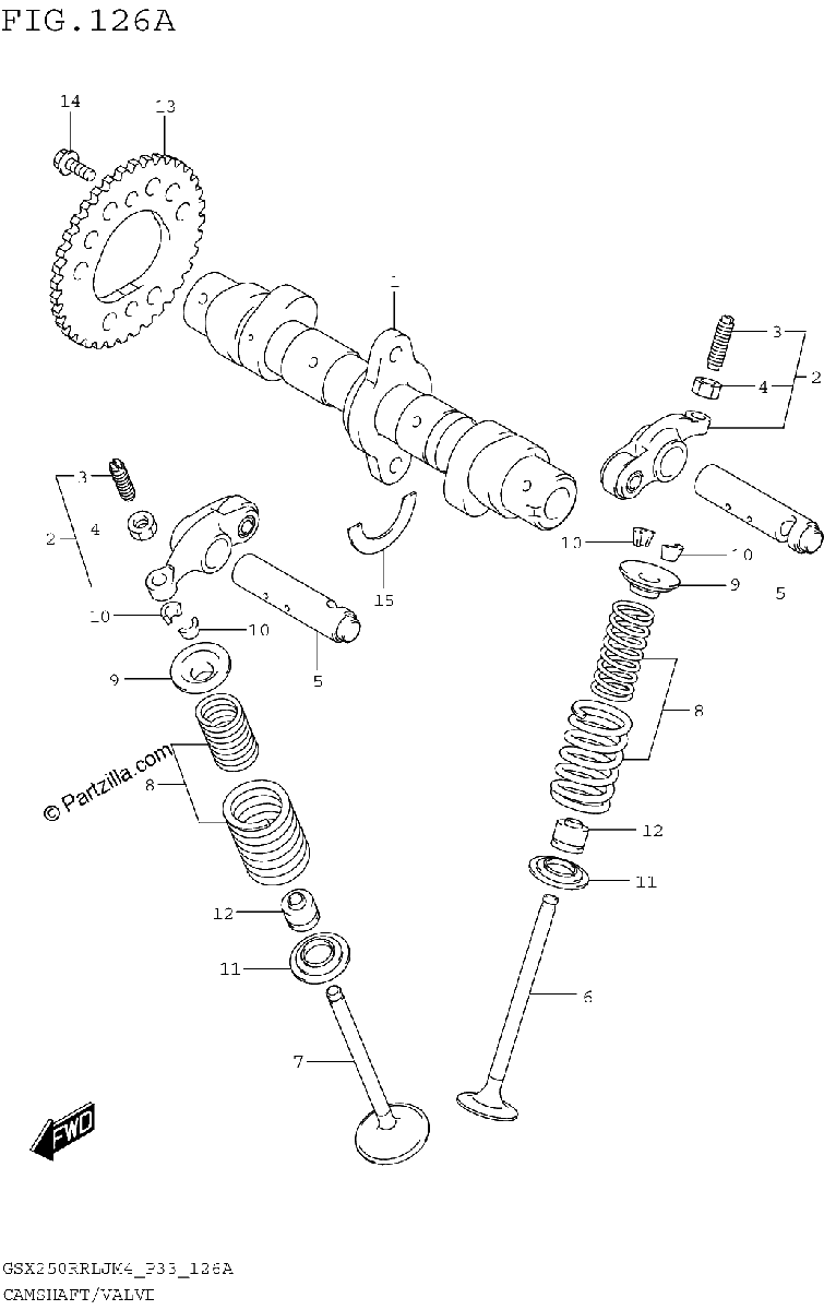 Diagrama de CAMSHAFT VALVE