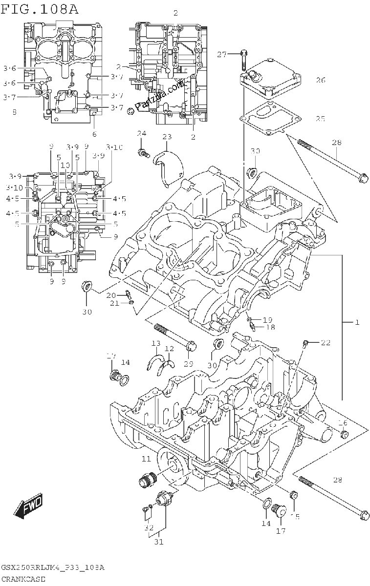 Diagrama de CRANKCASE