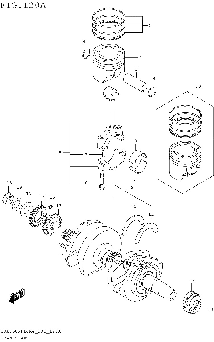 Diagrama de CRANKSHAFT