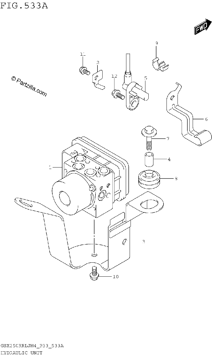 Diagrama de HYDRAULIC UNIT