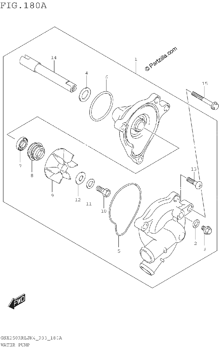 Diagrama de WATER PUMP