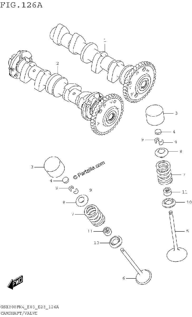 Diagrama de CAMSHAFT VALVE