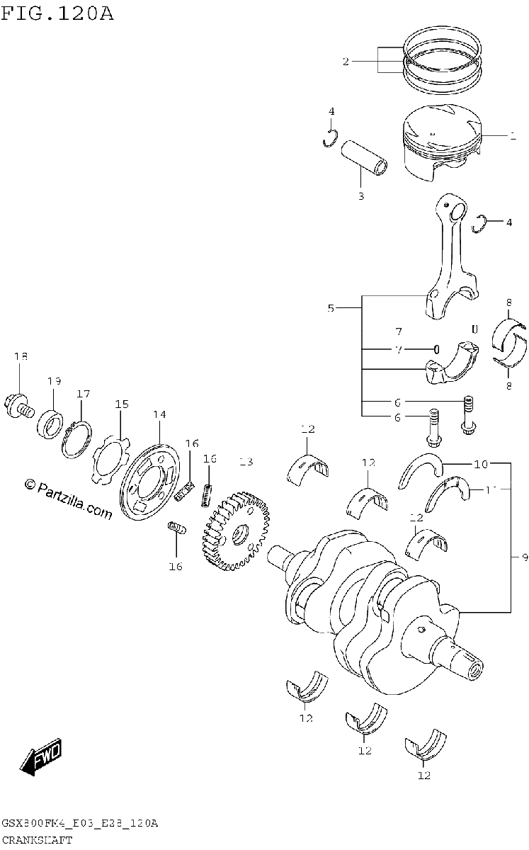 Diagrama de CRANKSHAFT