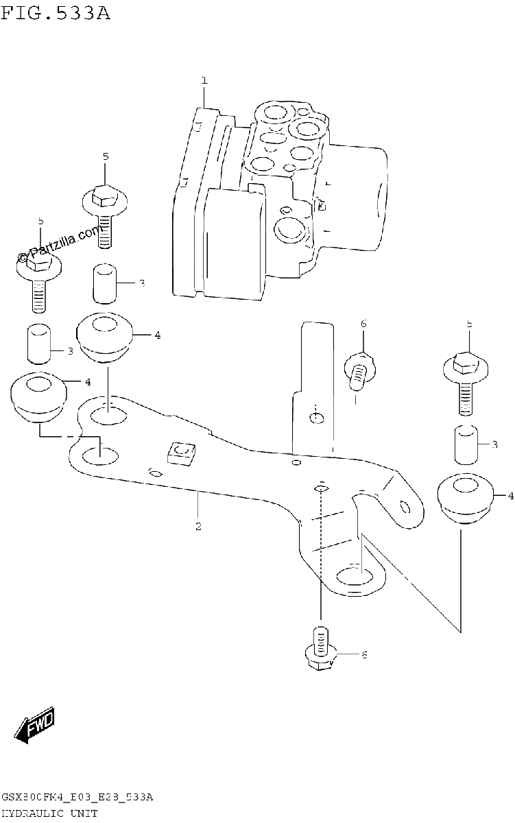 Diagrama de HYDRAULIC UNIT