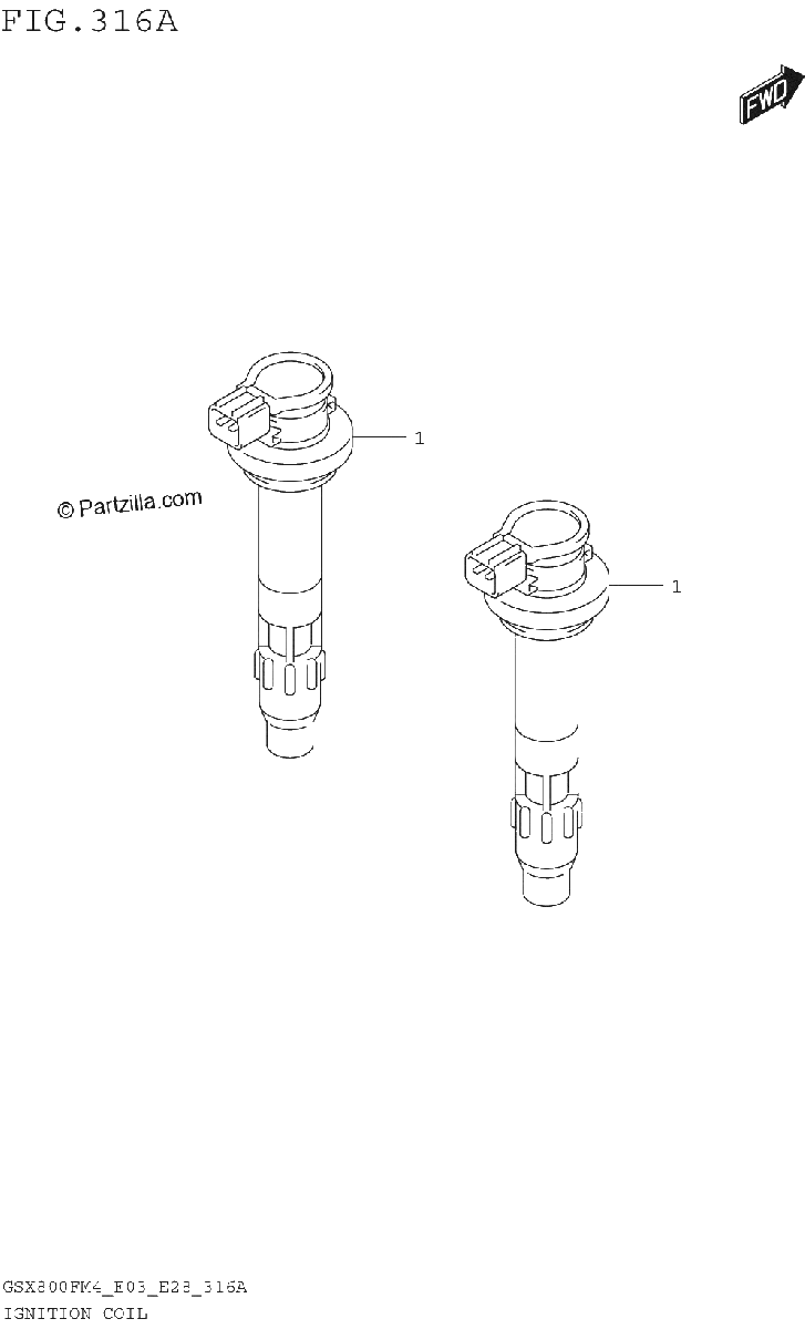 Diagrama de IGNITION COIL