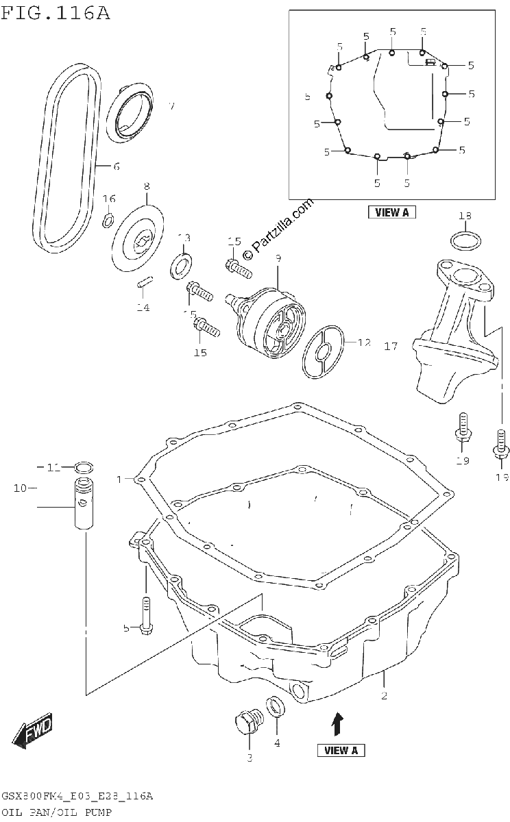 Diagrama de OIL PAN OIL PUMP