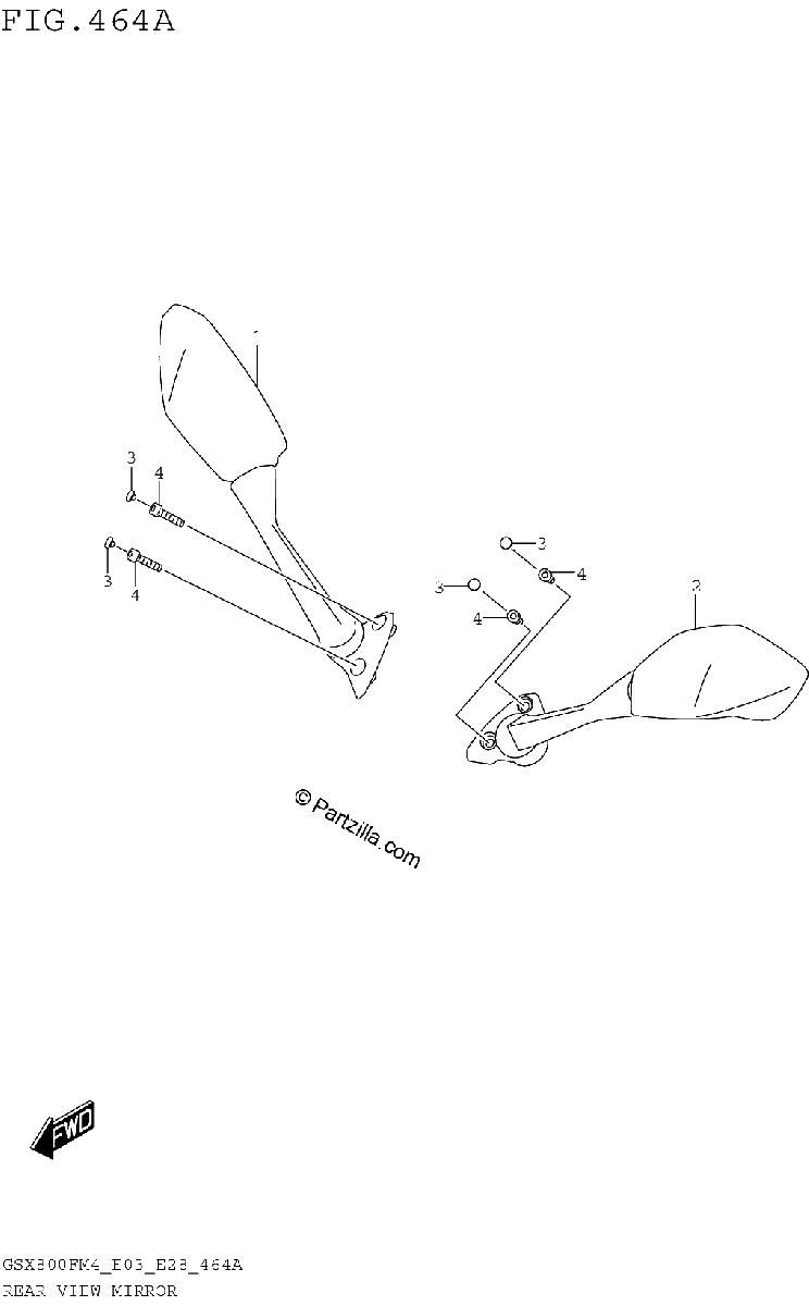 Diagrama de REAR VIEW MIRROR