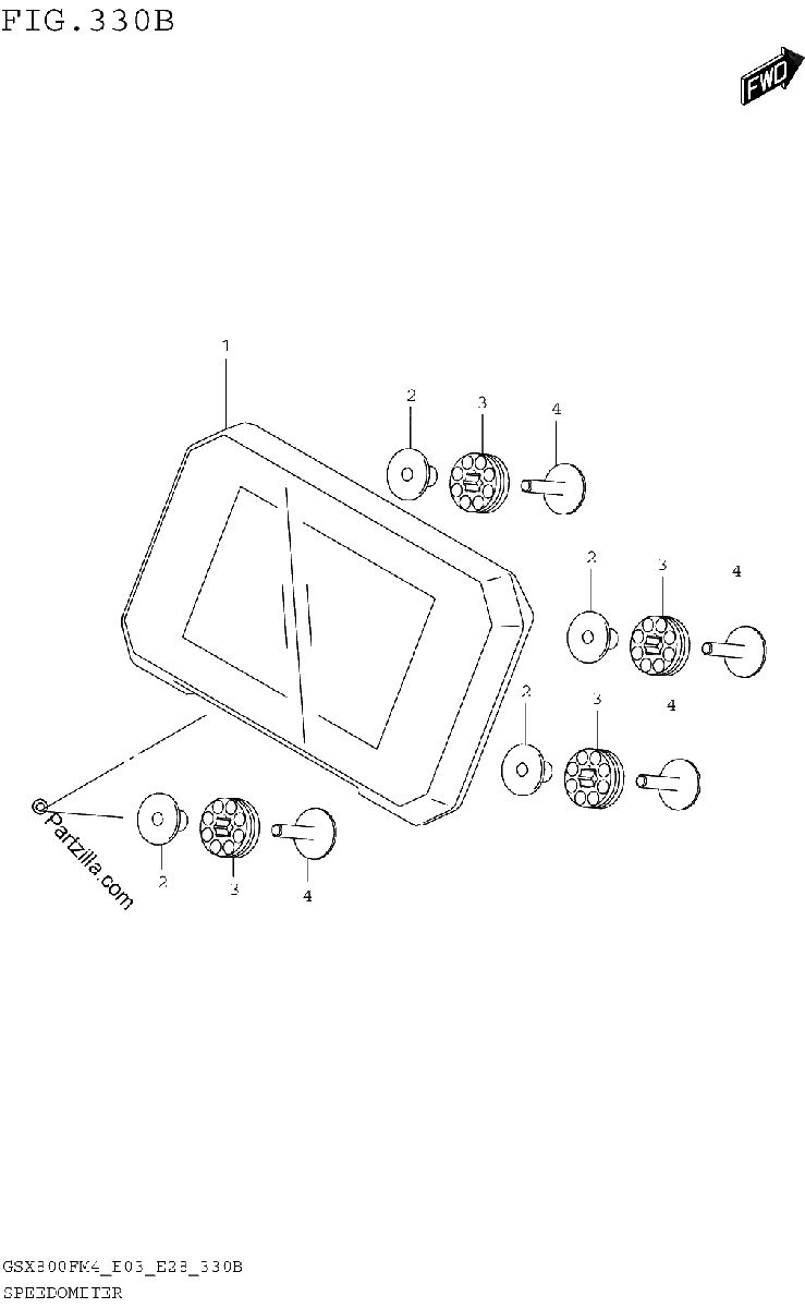Diagrama de SPEEDOMETER E28