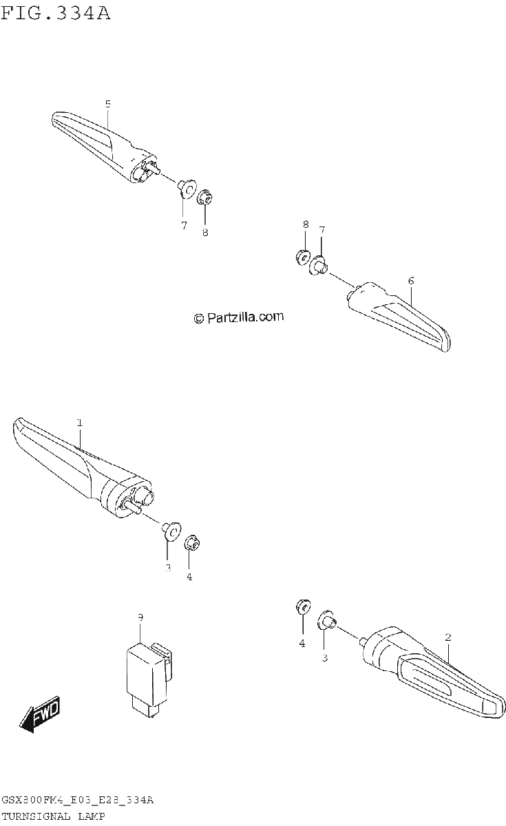 Diagrama de TURNSIGNAL LAMP