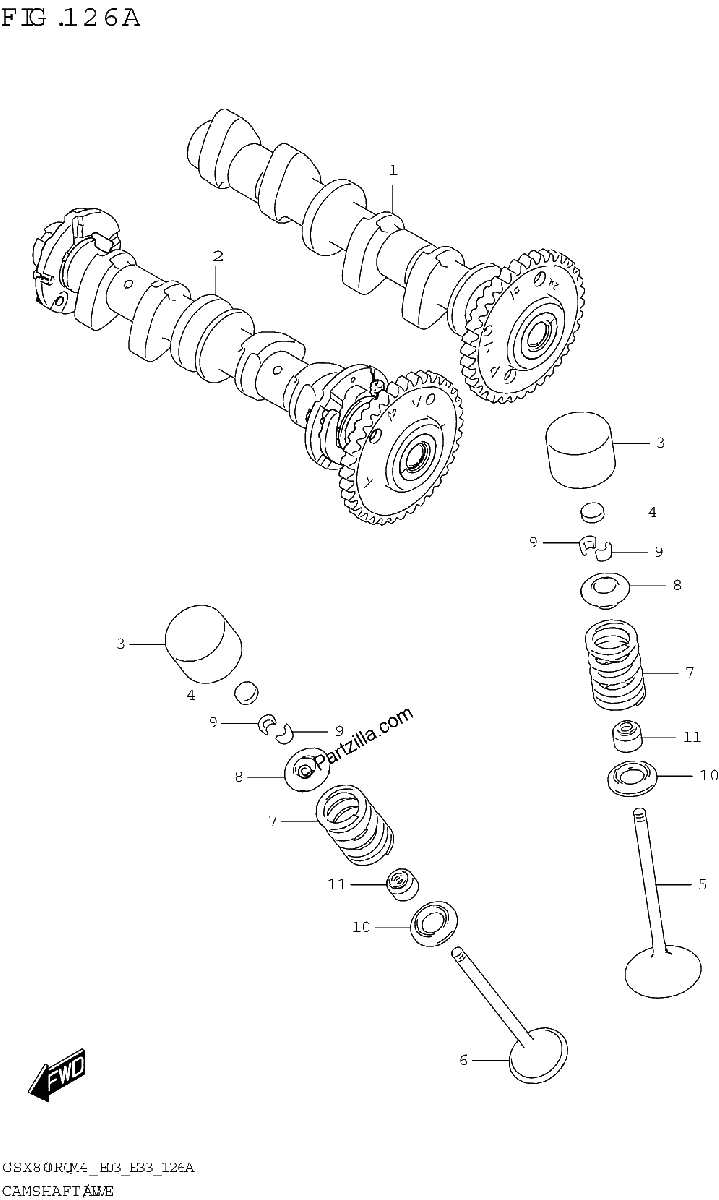 Diagrama de CAMSHAFT VALVE