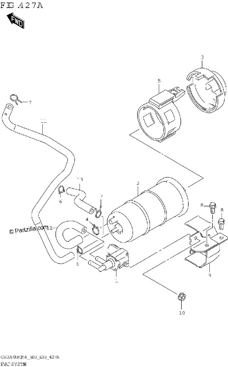 Diagrama de EVAP SYSTEM