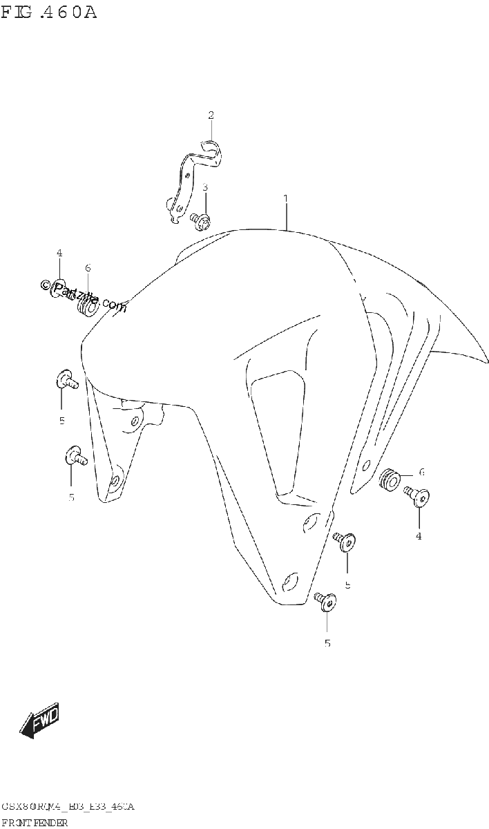 Diagrama de FRONT FENDER