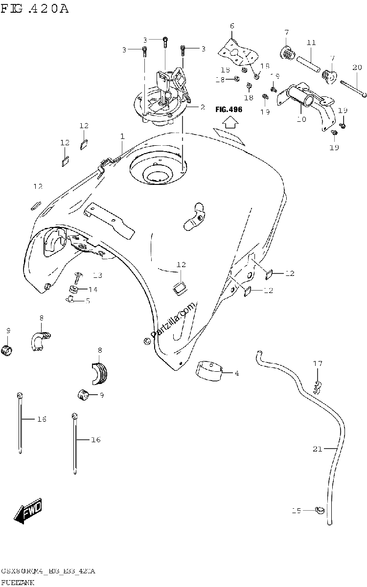 Diagrama de FUEL TANK