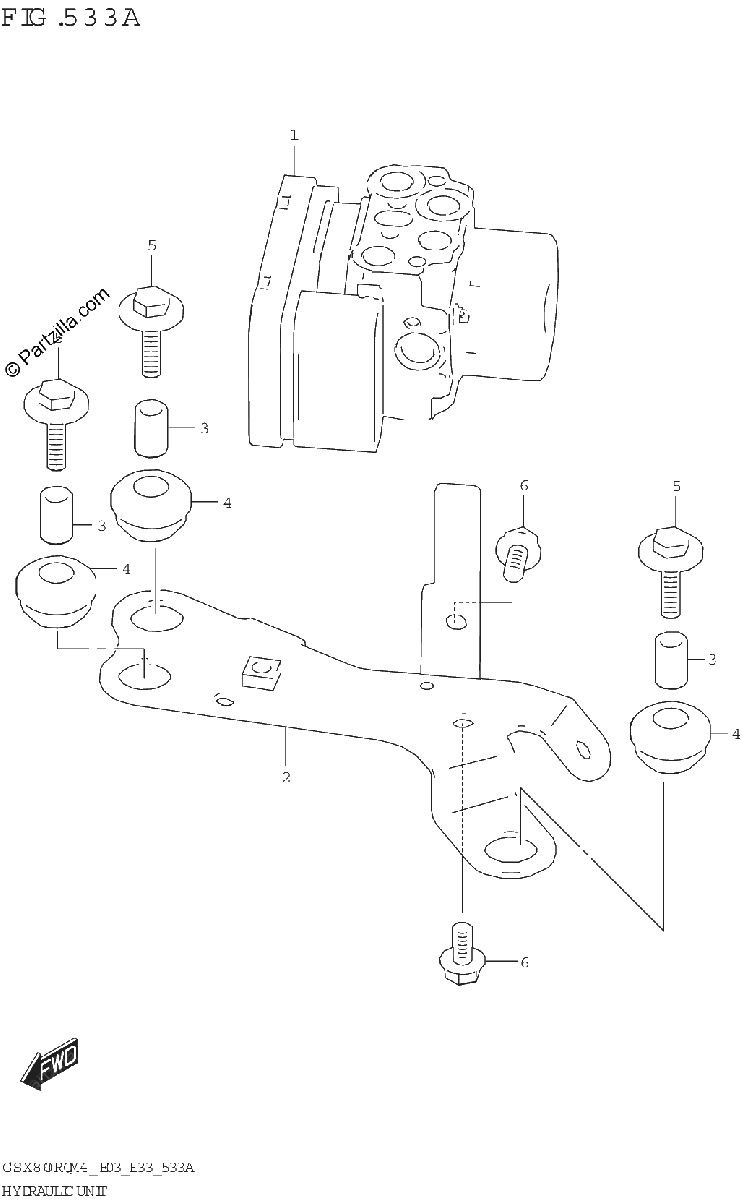 Diagrama de HYDRAULIC UNIT
