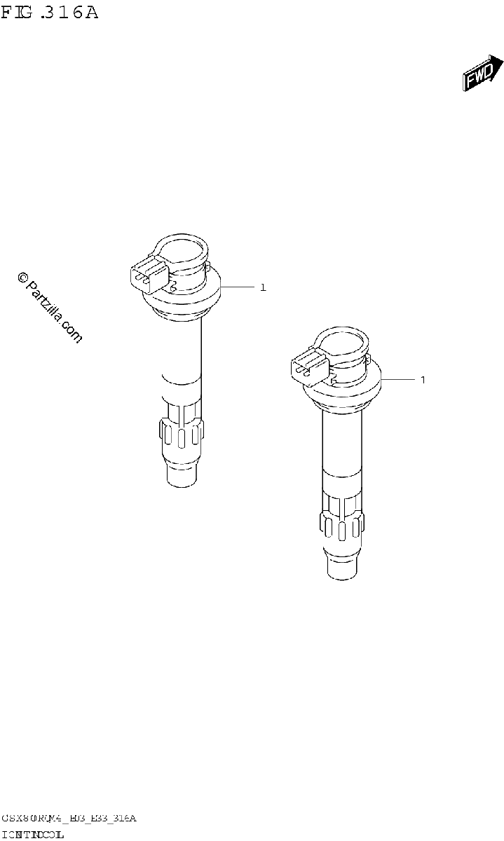 Diagrama de IGNITION COIL