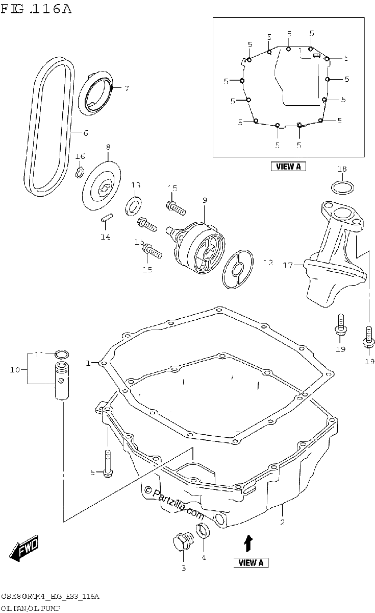 Diagrama de OIL PAN OIL PUMP