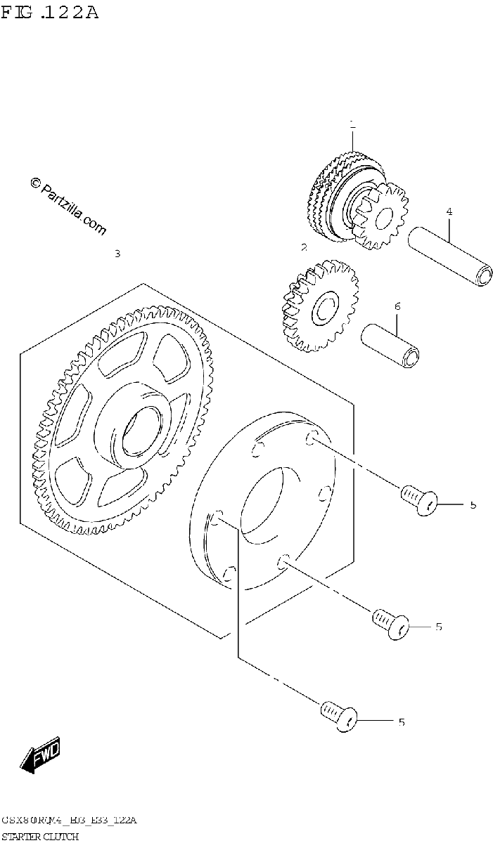 Diagrama de STARTER CLUTCH