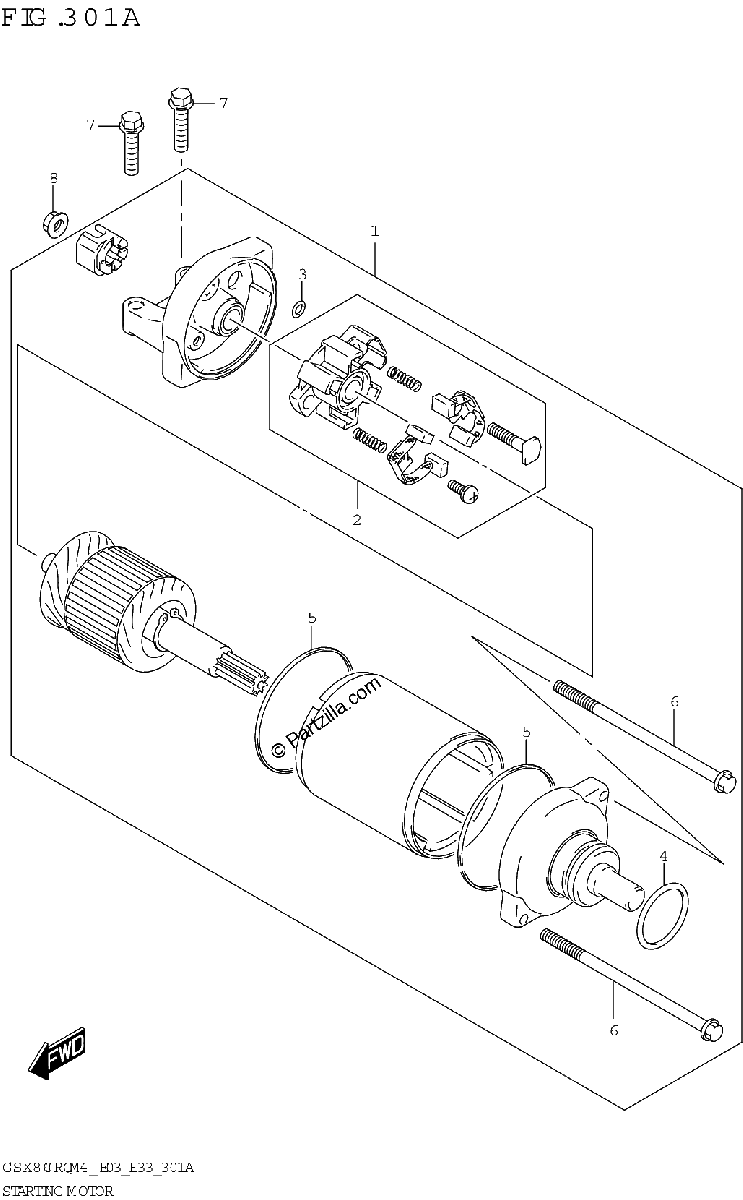 Diagrama de STARTING MOTOR