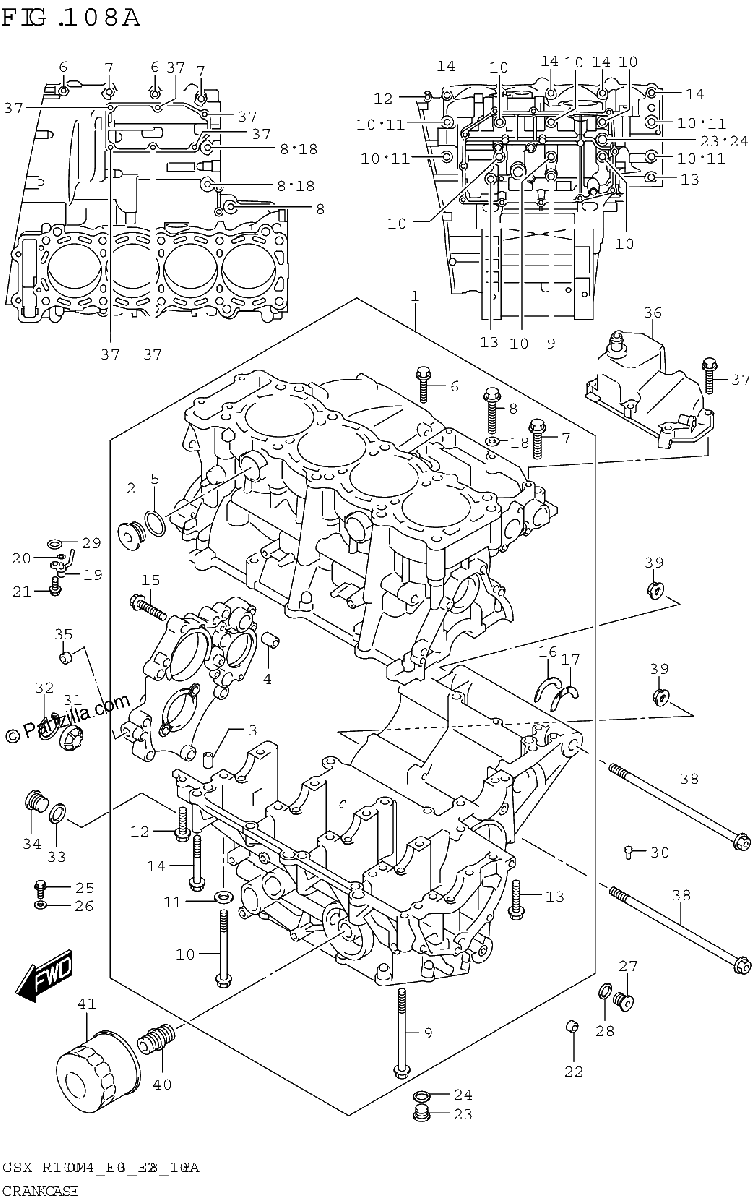 Diagrama de CRANKCASE