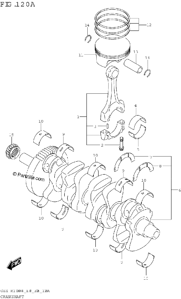 Diagrama de CRANKSHAFT