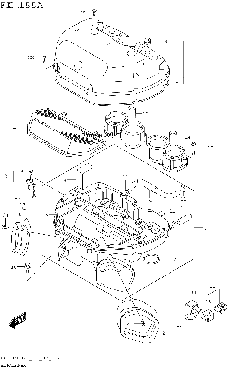 Diagrama de AIR CLEANER